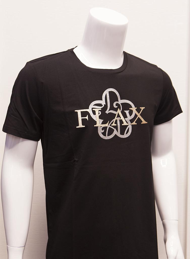 FLAX Men's Tee Shirt (Black)